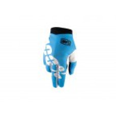 ПЕРЧАТКИ 100 ПРОЦЕНТОВ CROSS/ENDURO ITRACK CYAN KOLOR ГОЛУБЫЕ