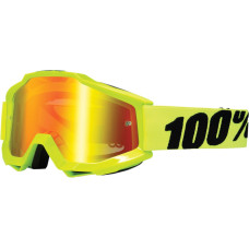 ОЧКИ (МАСКА) 100% (26011444) внедорожное жёлтый красный ACCURI ACCURI FLUO W/ MIRROR