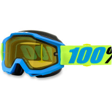 ОЧКИ (МАСКА) 100% (26012386) жёлтый ACC SNOW BEL/ ACCURI CYAN X-RAY SNOW W/ CLEAR