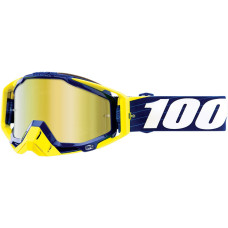 ОЧКИ (МАСКА) 100% (26012513) внедорожное золотистый RC BIBL/NVY GL MIR RACECRAFT BIBAL NAVY W/ MIRROR