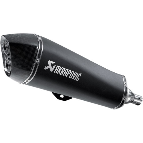 ГЛУШИТЕЛЬ AKRAPOVIC (18112576) PIAGGIO нержавеющая сталь чёрный SS MP3 SLIP-ON LINE