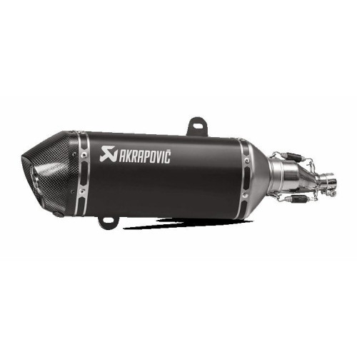 ГЛУШИТЕЛЬ AKRAPOVIC (18113431) нержавеющая сталь чёрный SS/CF GTS125 SLIP-ON LINE