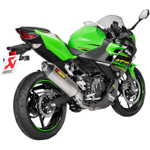 ГЛУШИТЕЛЬ AKRAPOVIC (18113508) 400 титан TI/CF NINJA SLIP-ON LINE