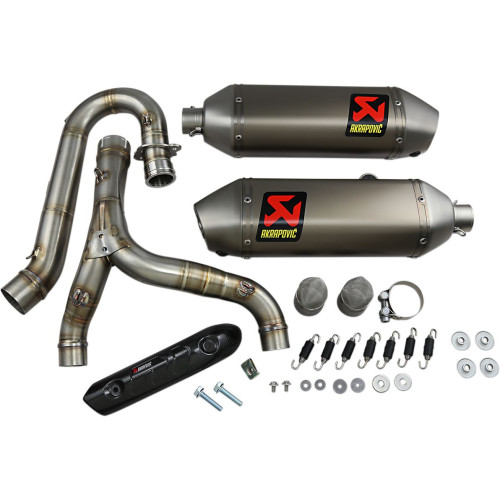 ВЫХЛОПНАЯ СИСТЕМА AKRAPOVIC (18201577) CR-F(R) 450 полный комплект нержавеющая сталь титан RAC SS/TI RACING LINE &