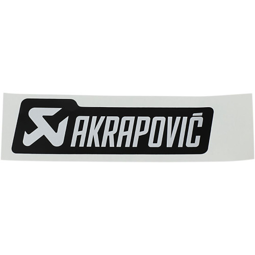 глушитель AKRAPOVIC (18601006) серебристый чёрный MONO AL MONO LOGO 135 X 40 MM