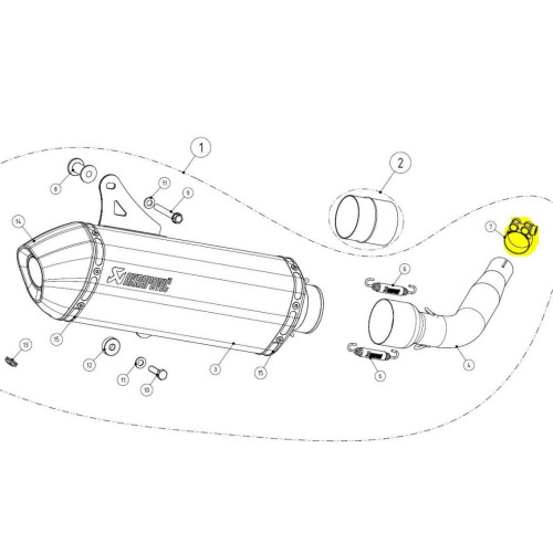 ГЛУШИТЕЛЬ AKRAPOVIC (18601088) 250 нержавеющая сталь X-CITY
