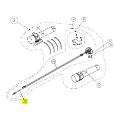С AKRAPOVIC (18601585) CABLE WIRE 760MM CABLE WIRE 760MM (VALVE SYSTEM SWITCH P-HDV4/1)