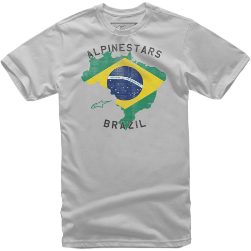 ФУТБОЛКА Alpinestars (303017846) серебристый BRAZIL S
