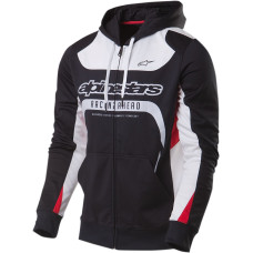 ПУСЕР | ТОЛСТОВКА С КАПЮШОНОМ Alpinestars (30503068) флис чёрный SESSION 2X SESSION ZIP UP 2X-LARGE