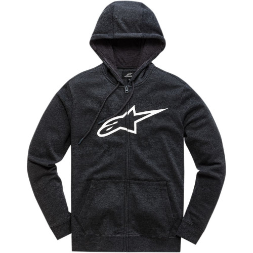 ПУСЕР | ТОЛСТОВКА С КАПЮШОНОМ Alpinestars (30504464) флис чёрный белый AGE-II / L AGELESS II ZIP UP / LARGE