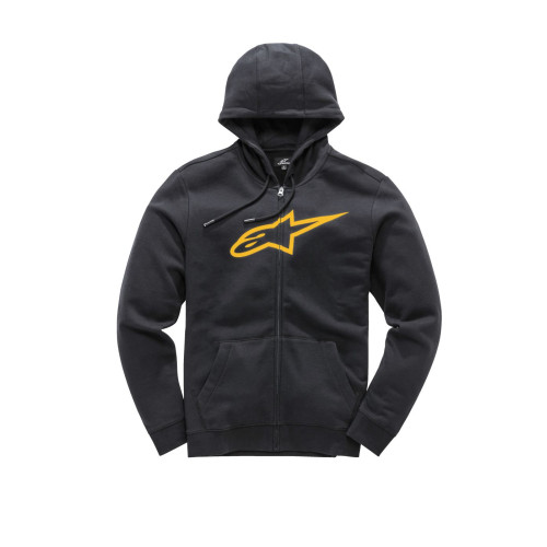 ПУСЕР | ТОЛСТОВКА С КАПЮШОНОМ Alpinestars (30504470) флис чёрный золотистый AGE-II / XL AGELESS II ZIP UP / X-LARGE
