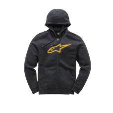 ПУСЕР | ТОЛСТОВКА С КАПЮШОНОМ Alpinestars (30504471) флис чёрный золотистый AGE-II / 2X AGELESS II ZIP UP / 2X-LARGE