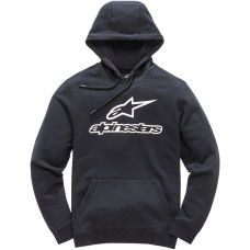 ПУСЕР | ТОЛСТОВКА С КАПЮШОНОМ Alpinestars (30504477) флис чёрный белый ALWAYS-II / S ALWAYS II / SMALL