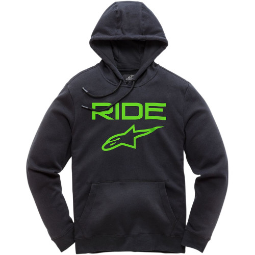 ПУСЕР | ТОЛСТОВКА С КАПЮШОНОМ Alpinestars (30504912) флис чёрный RIDE 2.0 /GR L