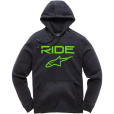 ПУСЕР | ТОЛСТОВКА С КАПЮШОНОМ Alpinestars (30504913) флис чёрный RIDE 2.0 /GR XL