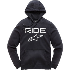 ПУСЕР | ТОЛСТОВКА С КАПЮШОНОМ Alpinestars (30504919) флис белый чёрный RIDE 2.0 / M