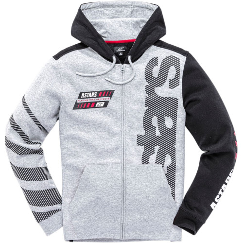 ПУСЕР | ТОЛСТОВКА С КАПЮШОНОМ Alpinestars (30504968) чёрный серый FANS / 2X