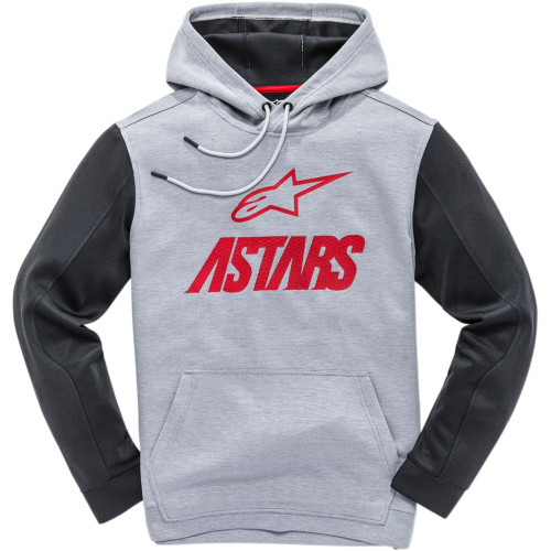 ПУСЕР | ТОЛСТОВКА С КАПЮШОНОМ Alpinestars (30504986) серый красный CONVERGE / L
