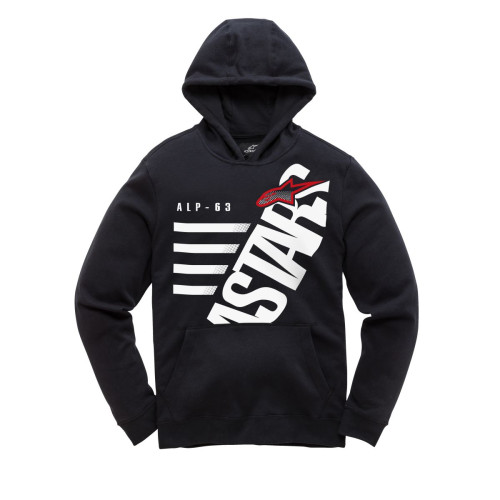 ПУСЕР | ТОЛСТОВКА С КАПЮШОНОМ Alpinestars (30520453) флис средний чёрный белый подростковый BIGUN / M BIGUN /