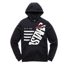 ПУСЕР | ТОЛСТОВКА С КАПЮШОНОМ Alpinestars (30520454) флис чёрный белый подростковый BIGUN / L BIGUN / LARGE