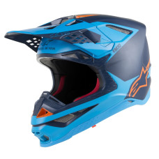 ШЛЕМ Alpinestars (01106108) XS супермото чёрный оранжевый SM10 META /