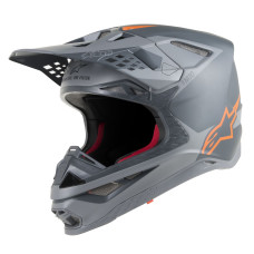 ШЛЕМ Alpinestars (01106115) супермото серый оранжевый SM10 META / S