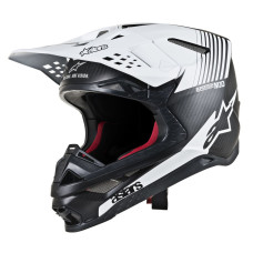 ШЛЕМ Alpinestars (01106130) супермото белый чёрный SM10 DYNO / XL
