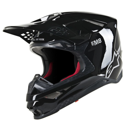 ШЛЕМ Alpinestars (01106149) супермото чёрный SM8 SOLID 2X