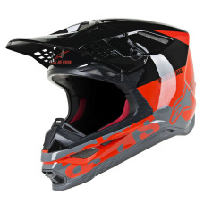 ШЛЕМ Alpinestars (01106207) супермото чёрный красный SM8 RADIUM //G L SM8 RDM //G L