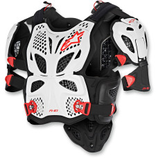 ЗАЩИТА КОРПУСА (ЧЕРЕПАХА) Alpinestars (27010775) белый чёрный A10 LT M/L A-10 / M/L