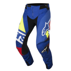 ШТАНЫ Alpinestars (29016813) внедорожное жёлтый белый синий красный S8 TECH-FAC B/R/W 28 TECHSTAR FACTORY S8 /// 28