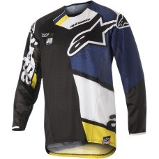 ДЖЕРСИ Alpinestars (29104589) внедорожное жёлтый чёрный белый синий супермото S8 TECH-FAC B/W/Y SM TECHSTAR FACTORY S8 /DARK // SMALL