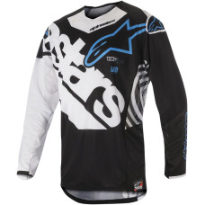 ДЖЕРСИ Alpinestars (29104599) внедорожное чёрный белый супермото S8 TECH-VEN B/W/A SM TECHSTAR VENOM S8 //AQUA SMALL