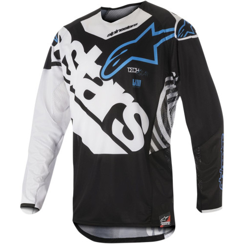 ДЖЕРСИ Alpinestars (29104599) внедорожное чёрный белый супермото S8 TECH-VEN B/W/A SM TECHSTAR VENOM S8 //AQUA SMALL