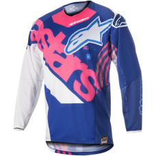ДЖЕРСИ Alpinestars (29104618) внедорожное белый синий розовый S8 TECH-VEN B/P/W 2X TECHSTAR VENOM S8 // 2X-LARGE