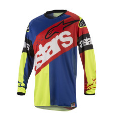 ДЖЕРСИ Alpinestars (29104699) внедорожное жёлтый синий супермото красный S8 RAC-FLAG R/Y/B SM RACER FLAGSHIP S8 // SMALL
