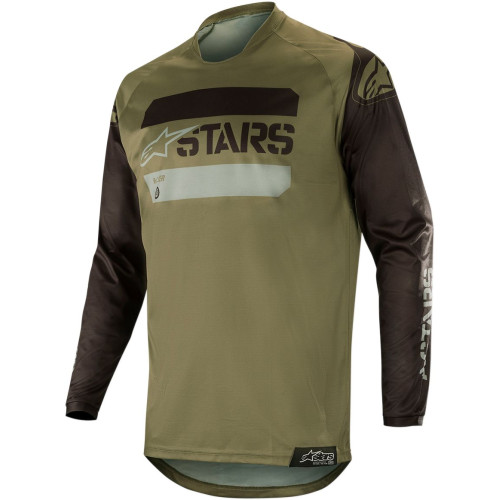 ДЖЕРСИ Alpinestars (29105235) внедорожное чёрный зелёный супермото S9 RAC-TACT / SM RACER TACTICAL S9 /MILITARY SMALL