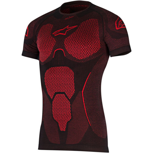 ТЕРМОБЕЛЬЁ Alpinestars (29400312) чёрный красный RIDE SS M/L RIDE TECH SUMMER SLEEVE LAYER / M/L
