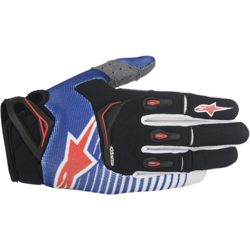 ПЕРЧАТКИ Alpinestars (33304014) белый синий супермото красный S7 T-STAR B/W/R SM TECHSTAR S7 CUFF S //