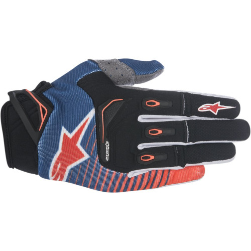 ПЕРЧАТКИ Alpinestars (33304030) оранжевый белый синий S7 T-STAR B/O/W MD TECHSTAR S7 CUFF M DARK / FLUO/