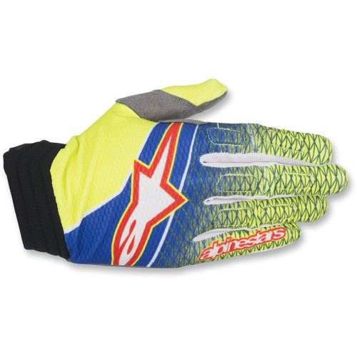 ПЕРЧАТКИ Alpinestars (33304060) жёлтый синий красный S7 AVIATOR B/Y/R MD AVIATOR S7 CUFF M / FLUO/
