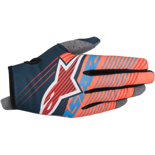 ПЕРЧАТКИ Alpinestars (33304119) оранжевый супермото S7 TRACKER PE/ SM RADAR TRACKER S7 CUFF S PETROL/AQUA/ FLUO