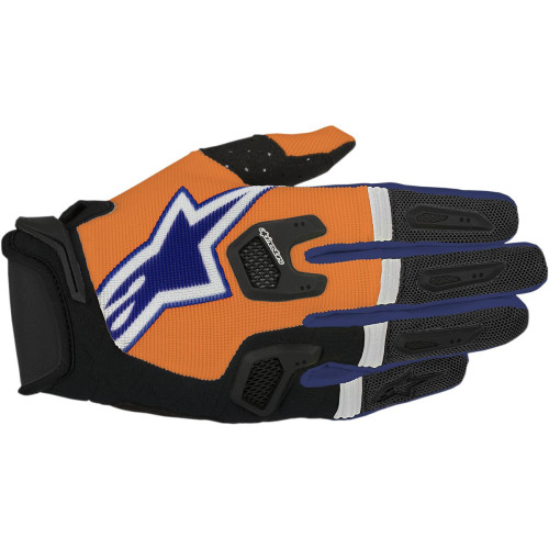 ПЕРЧАТКИ Alpinestars (33304170) оранжевый белый синий S7 RACEFEN O/B/W MD RACEFEND S7 CUFF M FLUO/DARK /