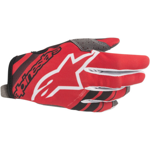 ПЕРЧАТКИ Alpinestars (33305417) чёрный супермото красный S9 RADAR / SM RADAR S9 / SMALL