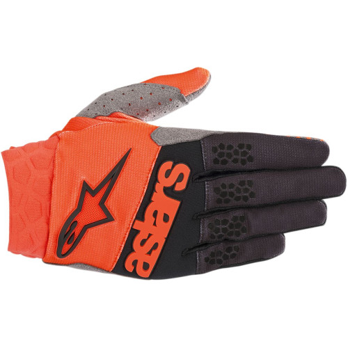 ПЕРЧАТКИ Alpinestars (33305512) оранжевый чёрный супермото S9 RACEFEN / SM RACEFEND S9 / SMALL