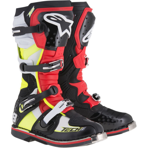 МОТОБОТЫ Alpinestars (34101512) внедорожное жёлтый чёрный красный TECH 8RS // 6 TECH 8 RS // 6