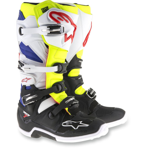 МОТОБОТЫ Alpinestars (34101643) внедорожное жёлтый белый синий TECH7 // 16 TECH 7 // 16
