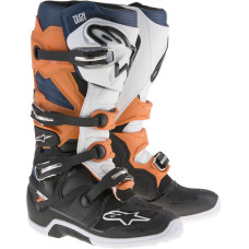 МОТОБОТЫ Alpinestars (34101644) внедорожное оранжевый чёрный белый синий TECH7 // 5 TECH 7 /// 5