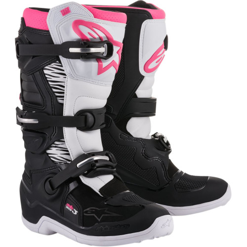 МОТОБОТЫ Alpinestars (34101939) внедорожное чёрный белый розовый 4W TECH 3 // 6 WOMENS STELLA TECH 3 // 6