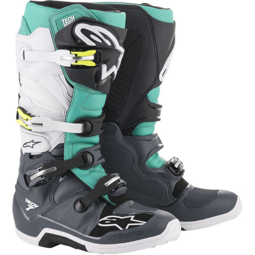 МОТОБОТЫ Alpinestars (34102103) серый белый TECH7 /TEAL/ 9